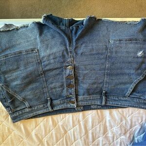 WOMENS BLUE JEAN SHORTS